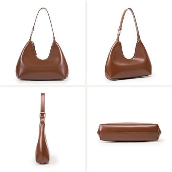 Crescent Bag Small Shoulder Bag Camel - Picture 5 of 6